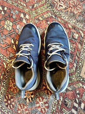 FootJoy FJ Flex Men's Spikeless Golf Shoes Navy Blue - Size 8